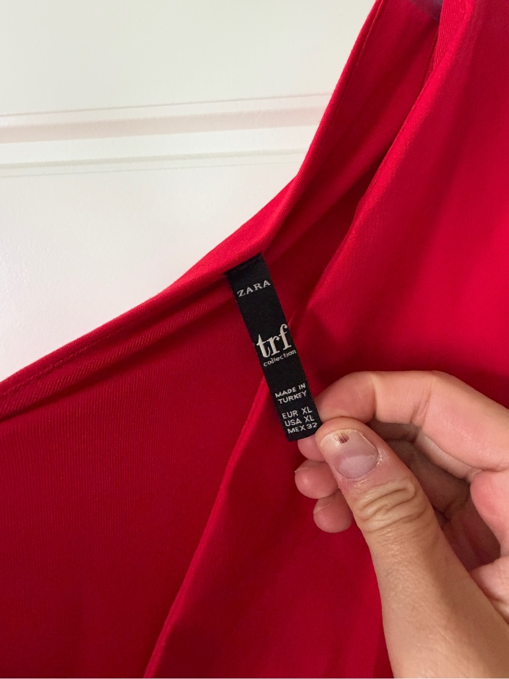 Zara Women’s Red Wrapped Pleated Quarter Sleeve Mini Dress - Picture 9 of 13